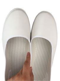 Sepatu Anti Statis Cleanroom Untuk Sepatu Bot ESD Lengan Panjang Kulit Putih Atas