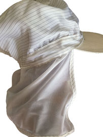 Selendang Panjang Polyester ESD Cap Topi Anti Statis Untuk Area Bebas Debu Banyak Warna Tersedia