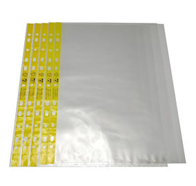Dompet Dokumen Polyethylene A4 A3 Esd 11 Lubang Dompet File Tepi Kuning Lembut