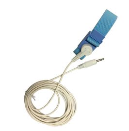 ESD Safe Anti Static Wrist Strap Dual Wire Adjustable Woven Dengan Gesper 4 MM