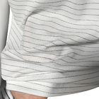 ESD T-Shirt Putih 7MM Strip 99% Polyester + 1% Konduktif Sutra Pakaian Anti Static POLO