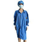 ESD Pakaian anti debu Spandex Cuff Polster bebas debu Lint bebas smock untuk laboratorium kamar bersih