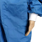 ESD Pakaian anti debu Spandex Cuff Polster bebas debu Lint bebas smock untuk laboratorium kamar bersih