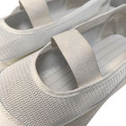 Keamanan elastis tipe belakang terbuka ESD Antistatik Cleanoom Mesh Sepatu untuk pakaian kerja industri
