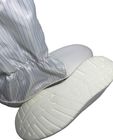Sepatu Safety ESD Kulit PVC Atas Lengan Garis 5mm Sol PU Nyaman