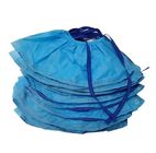Blue PP Non Woven Disposable ESD Shoe Cover Pita Rajutan Konduktif
