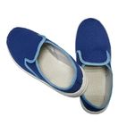 Kain Biru Tua Sepatu Safety ESD Sepatu Non Lubang Anti Statis Untuk Area EPA