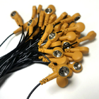 Kabel Grounding Esd Hitam Kuning 1,8m Untuk Cleanroom Antistatik