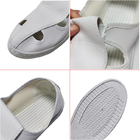 Sepatu Safety ESD Bebas Debu Putih yang Dapat Dicuci Dengan Sol Anti Slip PVC