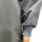 5mm Grid Cleanroom Lab Factory Anti Static ESD Suit Ukuran Disesuaikan