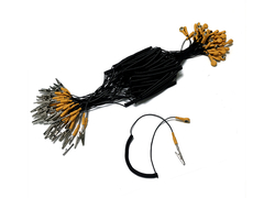 Hitam Kuning 1,8m ESD Grounding Kabel untuk Cleanroom