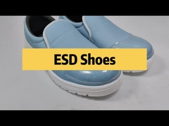 Cleanroom ESD Sepatu Keamanan Antistatik Baja Biru Kaki Bernafas Sepatu Anti-statis