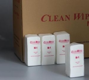 Seperempat Lipat Industri Cleanroom Wiper Non Woven Wipes Seri M-1