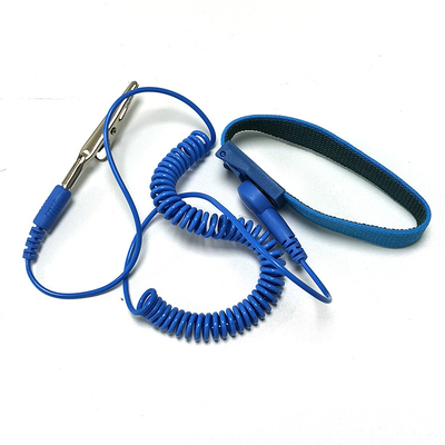 Kain Konduktif ESD Wrist Strap Grounding Wire Suit Untuk ESD Mat