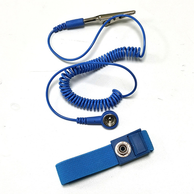 Kain Konduktif ESD Wrist Strap Grounding Wire Suit Untuk ESD Mat