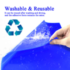 Blue Reusable Washable ESD Silicon Sticky Mat Untuk Kamar Bersih 3mm 5mm