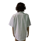 2.5mm Gird T-Shirt Pakaian Kerja Industri Untuk Cleanroom ESD Antistatik