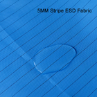 Fluid Repellent Static Control Clean Room ESD Polyester Fabric Dengan 5mm Carbon Stripe