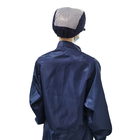Penutupan Ritsleting Mandarin Collar ESD Coverall Suit Sesuai Standar ANSI/ESD S20.20
