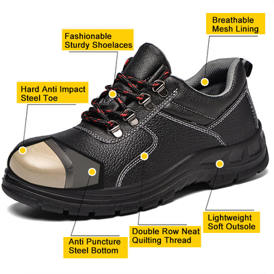 Sepatu Safety ESD Anti Benturan Anti Tusukan Pria Antistatik Bernapas