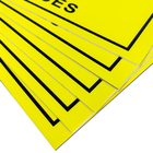 Perhatian Area Kontrol Statis Tanda ESD Ukuran Persegi Panjang Kuning 20x30cm Untuk EPA