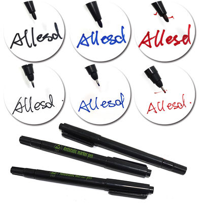 Anti Static Double Ended Marker Pen 0.5mm - 1.5mm Untuk Cleanroom Lab EPA Office