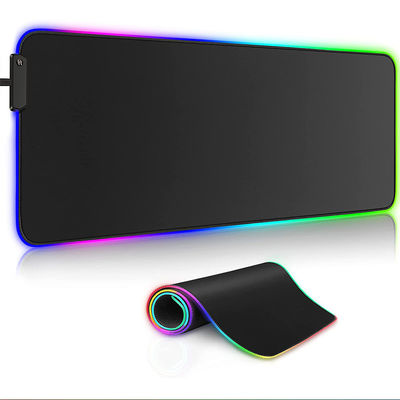 Bantalan Mouse Gaming RGB Tahan Air Besar Alas Karet Anti Slip Glowing Led Mouse Pad Diperpanjang