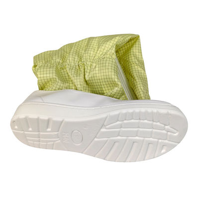 Bebas debu Unisex tahan lama Anti Static Work Shoe Cover ESD Clean Room PU Boots