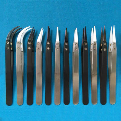 ESD antistatik tahan suhu tinggi kepala yang dapat dipertukarkan pensil keramik dengan pegangan stainless steel