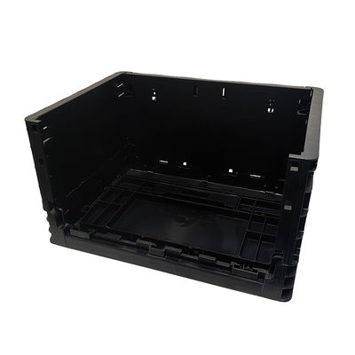 400*300*220MM Kotak Lipat Anti-statis Hitam Kotak Plastik Turnover Kotak Plastik Lipat