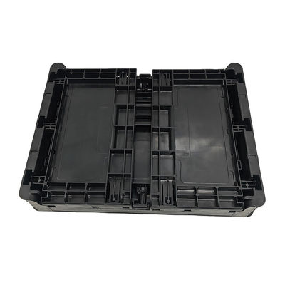 400*300*220MM Kotak Lipat Anti-statis Hitam Kotak Plastik Turnover Kotak Plastik Lipat