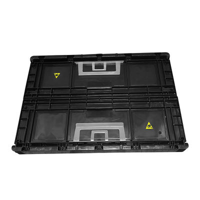 Komponen Elektronik Lipat Kotak Kontainer Kotak Antistatik Kotak Bin Palet Plastik PCB Kotak penyimpanan ESD