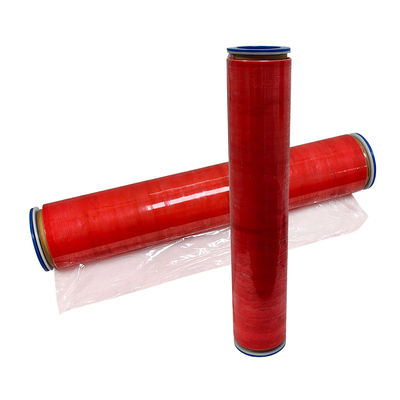 500MM Merah Transparan Anti-statis LDPE Wrapping Film ESD Stretch Film