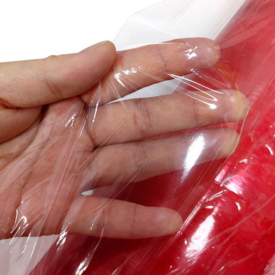 500MM Merah Transparan Anti-statis LDPE Wrapping Film ESD Stretch Film