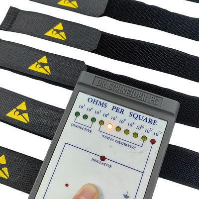 ESD Anti Static IC Strap Nylon Anti-Static Reverse Buckle Strap Produk Elektronik Dikemas
