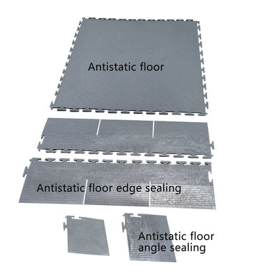 ESD PVC Floor Tile Interlocking ESD Floor Mat Antistatic Floor Tile untuk Industri