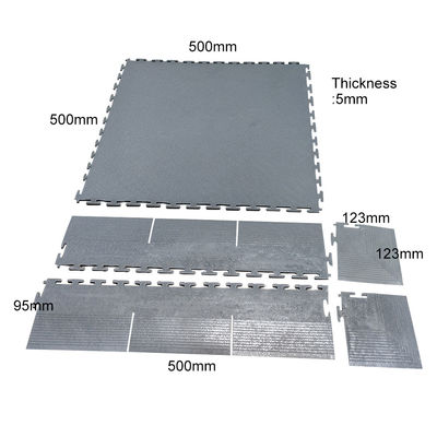 ESD PVC Floor Tile Interlocking ESD Floor Mat Antistatic Floor Tile untuk Industri