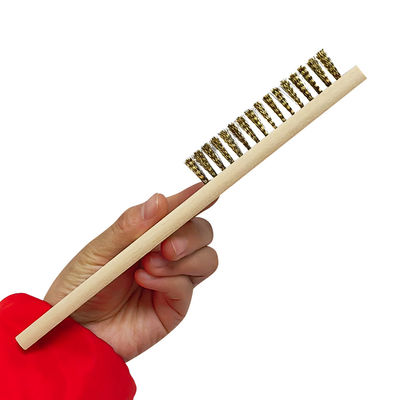 205cm Elektronik Komponen Pembersih Baja Wire Brush Tembaga Plated Baja Brush
