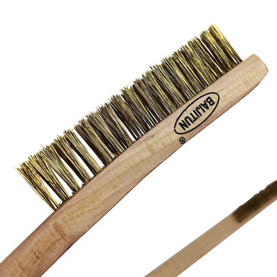 205cm Elektronik Komponen Pembersih Baja Wire Brush Tembaga Plated Baja Brush