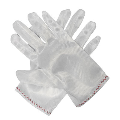 Cleanroom Polyester Work Gloves Putih bebas debu Gloves 100% Polyester Gloves