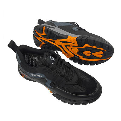 Sepatu olahraga pria industri dan konstruksi yang kokoh dan tahan benturan dengan fitur keamanan kaki baja