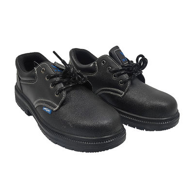 Anti Smashing PU Sepatu Keamanan Karet Sol Hitam Sepatu Keamanan Untuk Konstruksi