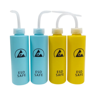 500ml ESD Antistatik Cuci Botol Plastik Squeeze TypeAlcohol Dispenser Dispenser lem anti-statis untuk area aman ESD