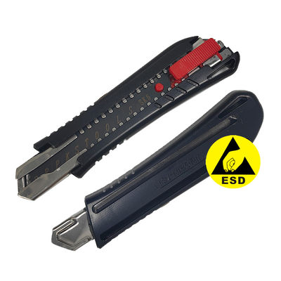 18mm Ukuran Besar ESD Antistatic Knife/ Cleanroom Office Antistatic Box Stainless Steel Cutter/ ESD Knife