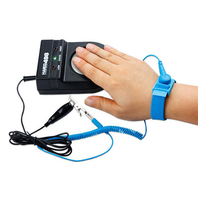 110*72*40mm Hitam 498 Safety Meter ESD Wrist Band Strap Tester Untuk Area EPA