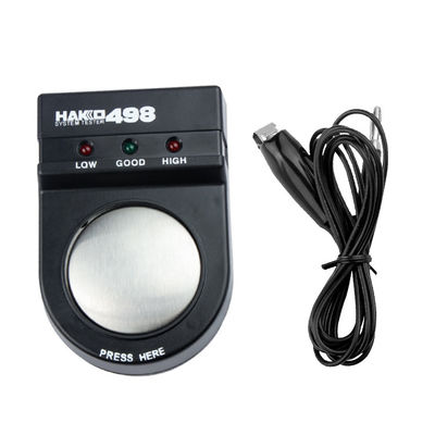 110*72*40mm Hitam 498 Safety Meter ESD Wrist Band Strap Tester Untuk Area EPA