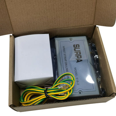 518-2 ESD Anti Static Wrist Strap Monitor Electrostatic Ring Alarm Anti Static Wrist Strap Tester