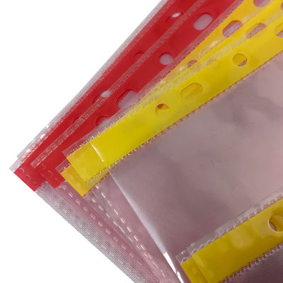 11 lubang Pink atau Kuning Cleanroom File Bag A4 A3 Dust-free ESD Anti-Static Document Bag