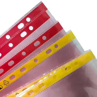 11 lubang Pink atau Kuning Cleanroom File Bag A4 A3 Dust-free ESD Anti-Static Document Bag