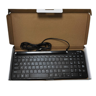 Cleanroom Gunakan ESD Hitam ESD Antistatik Wired keyboard mouse Set untuk Lab